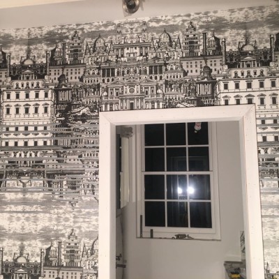 Installing Cole & Son Wallpaper, Chelsea, London